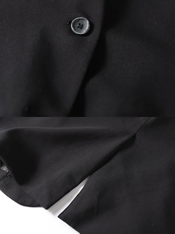 Asymmetric Color Buttoned Vest Top