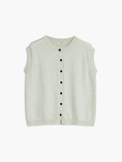 Button Up Sweater Vest
