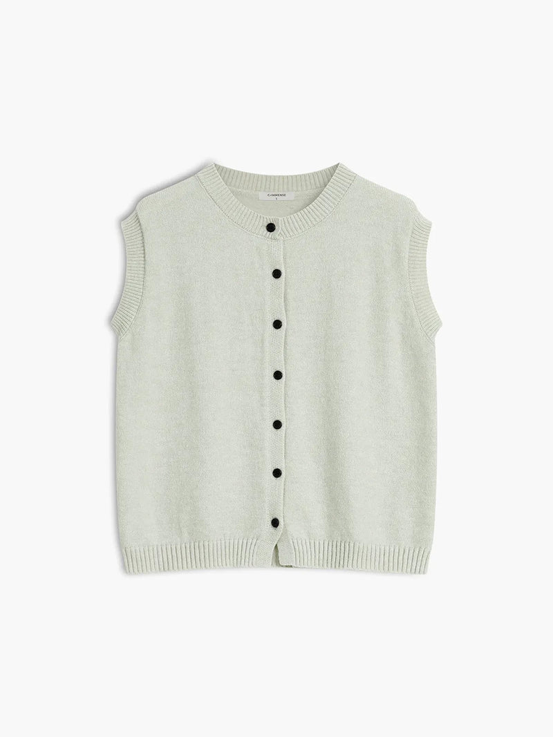 Button Up Sweater Vest