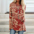Vintage Japanese Art Print Long Sleeve Tunic elevenforest