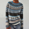 Women's Fairman Island Contrast Graphic Design Sweater elevenforest
