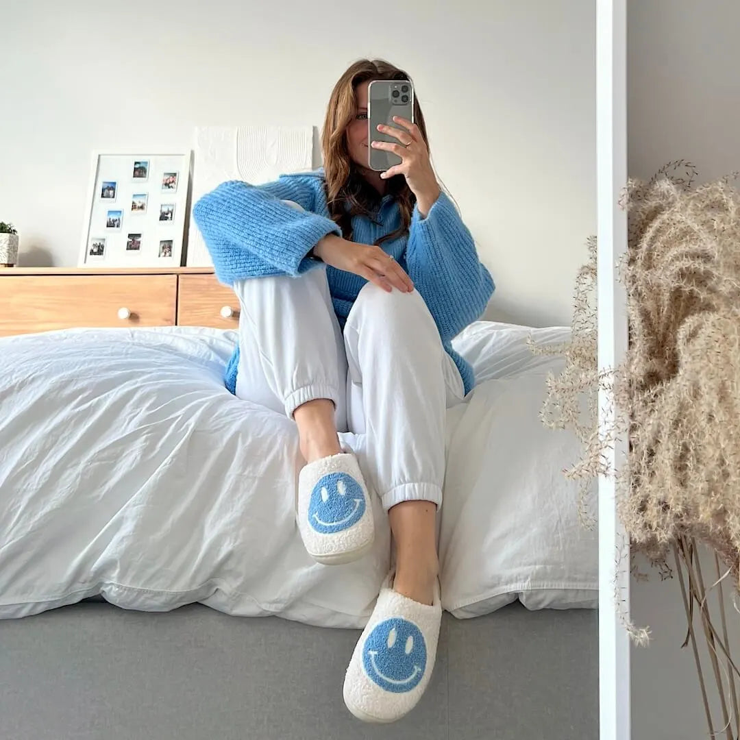 Happy Face Slippers - Buy 1 Get 1 Free