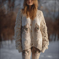 Cute Cat Face Embroidered Cozy Sweater Cardigan