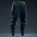 Men's Geometric Contrast Knit Trousers