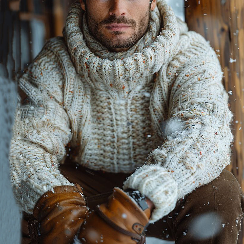 Fairman Island Jacquard Warmth Turtleneck Sweater elevenforest