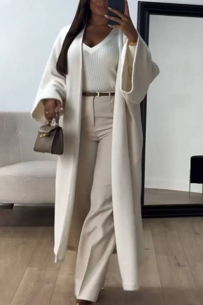 Autumn and Winter Loose Color Coat