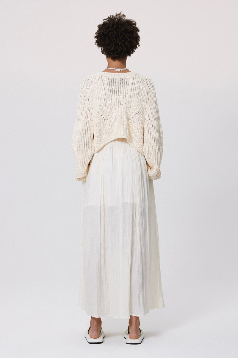 Wrapover Lace Up Cami Maxi Dress Beige