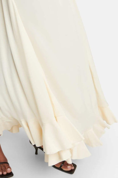 Edna Halter Gathered Maxi Dress