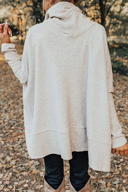 Color Turtleneck Hoodies