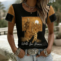 Comstylish Women's Walk For Peace Art Print T-shirt