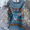 Vintage Crew Neck Long Sleeve Knit Loose Sweater elevenforest