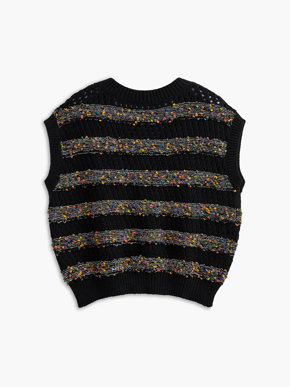 Colorful Dot Striped Vest