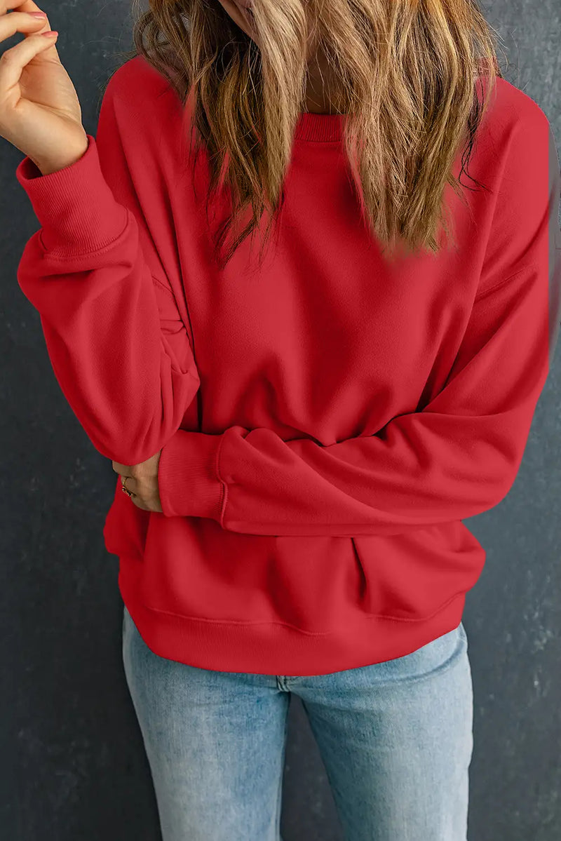 Red Classic Crewneck Sweatshirt