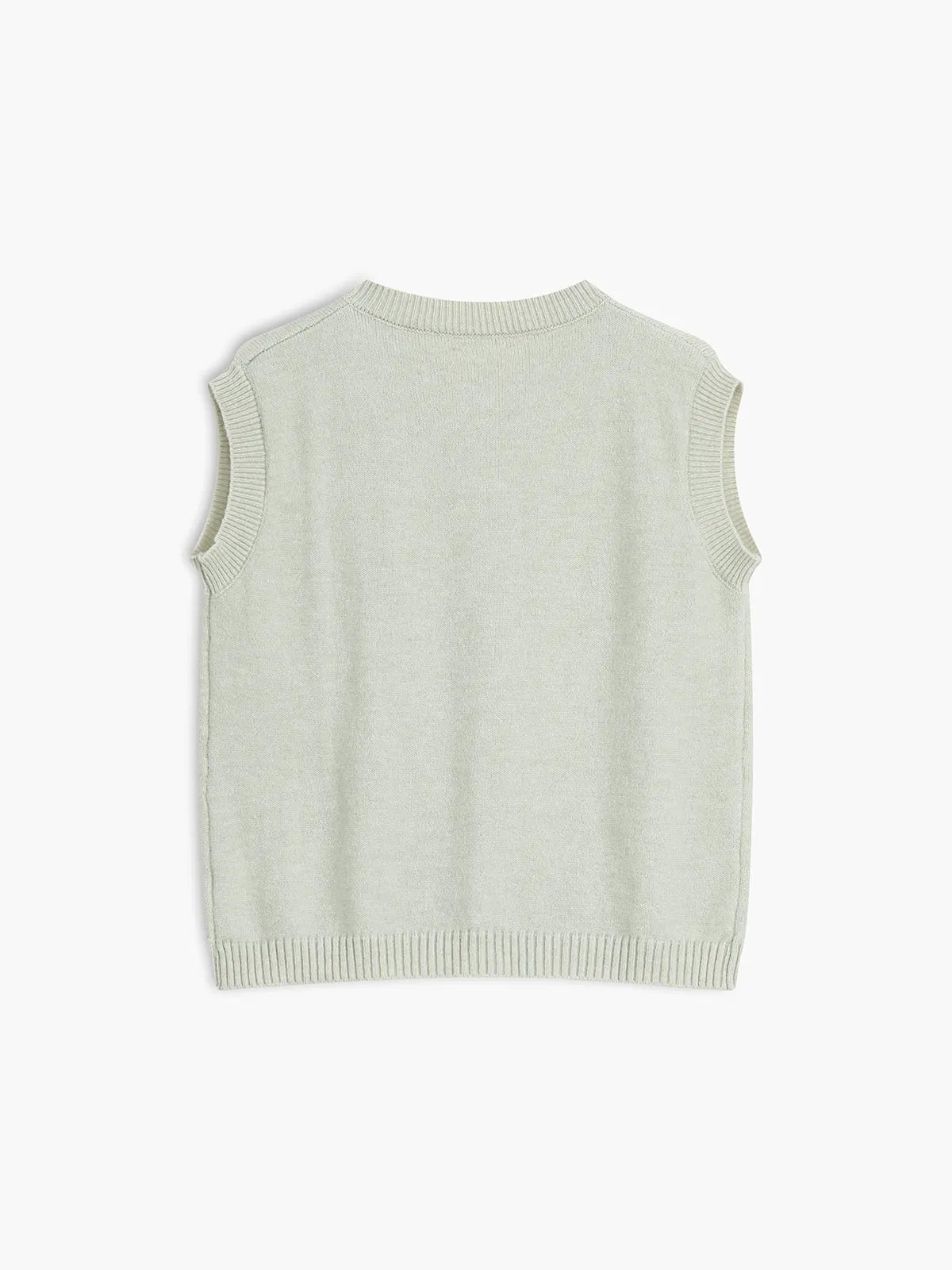 Button Up Sweater Vest