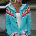 Vintage Icelandic Tribal Style Knitted Warm Women's Sweater elevenforest
