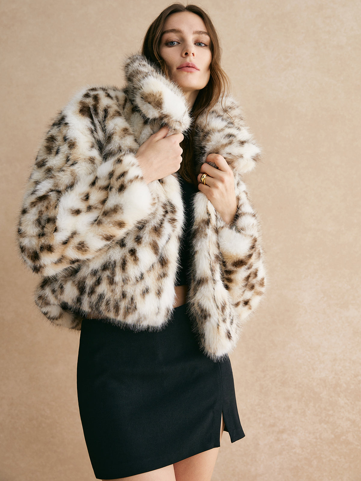 Leopard Faux Fur Coat