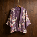 Japanese Art Style Cherry Blossom Pattern Cardigan elevenforest