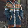 Vintage Geometric Diamond Print Women's Sweater elevenforest