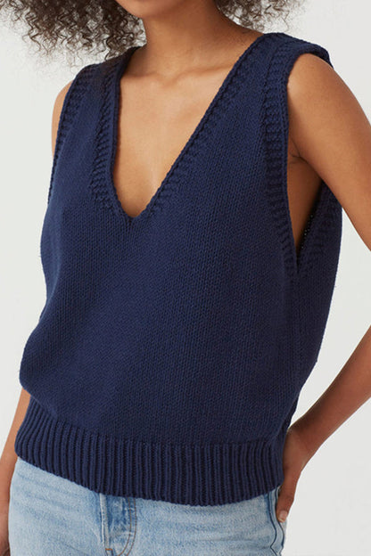 Maria® | Knitted vest, small vest, women's sleeveless sweater