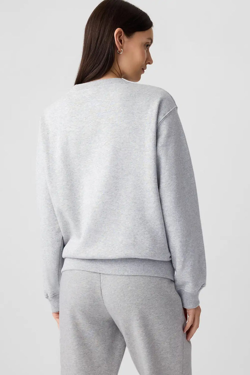 Cozy Light Grey Crewneck Sweatshirt