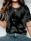 Comstylish Animal Prints Round Neck T-shirt