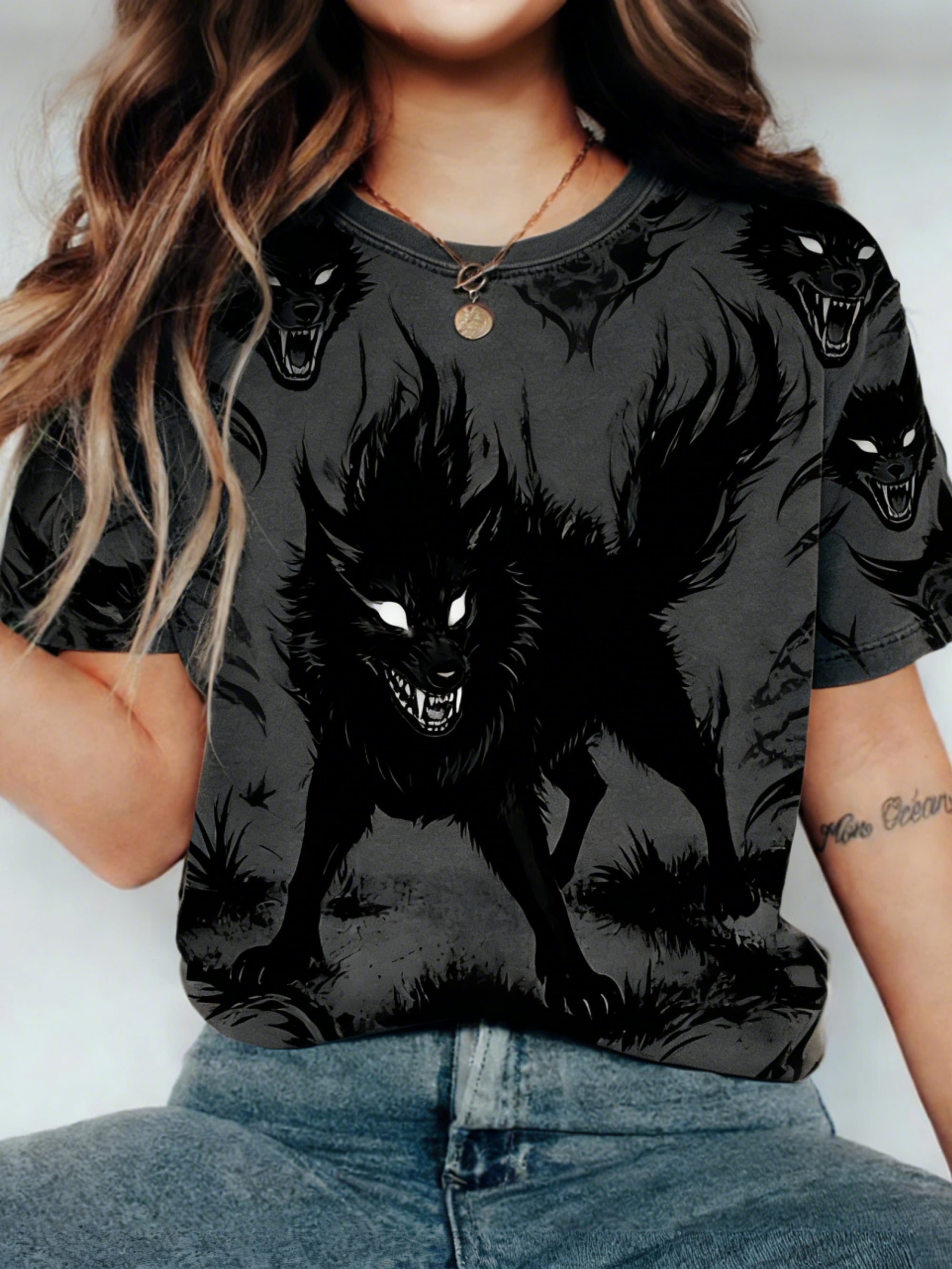Comstylish Animal Prints Round Neck T-shirt