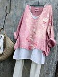 Japanese Cherry Blossom Art Comfy Flowy Tunic elevenforest