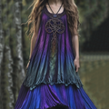 Women's Vintage Viking Tree Of Life Casual Comfort Sleeveless Dress elevenforest