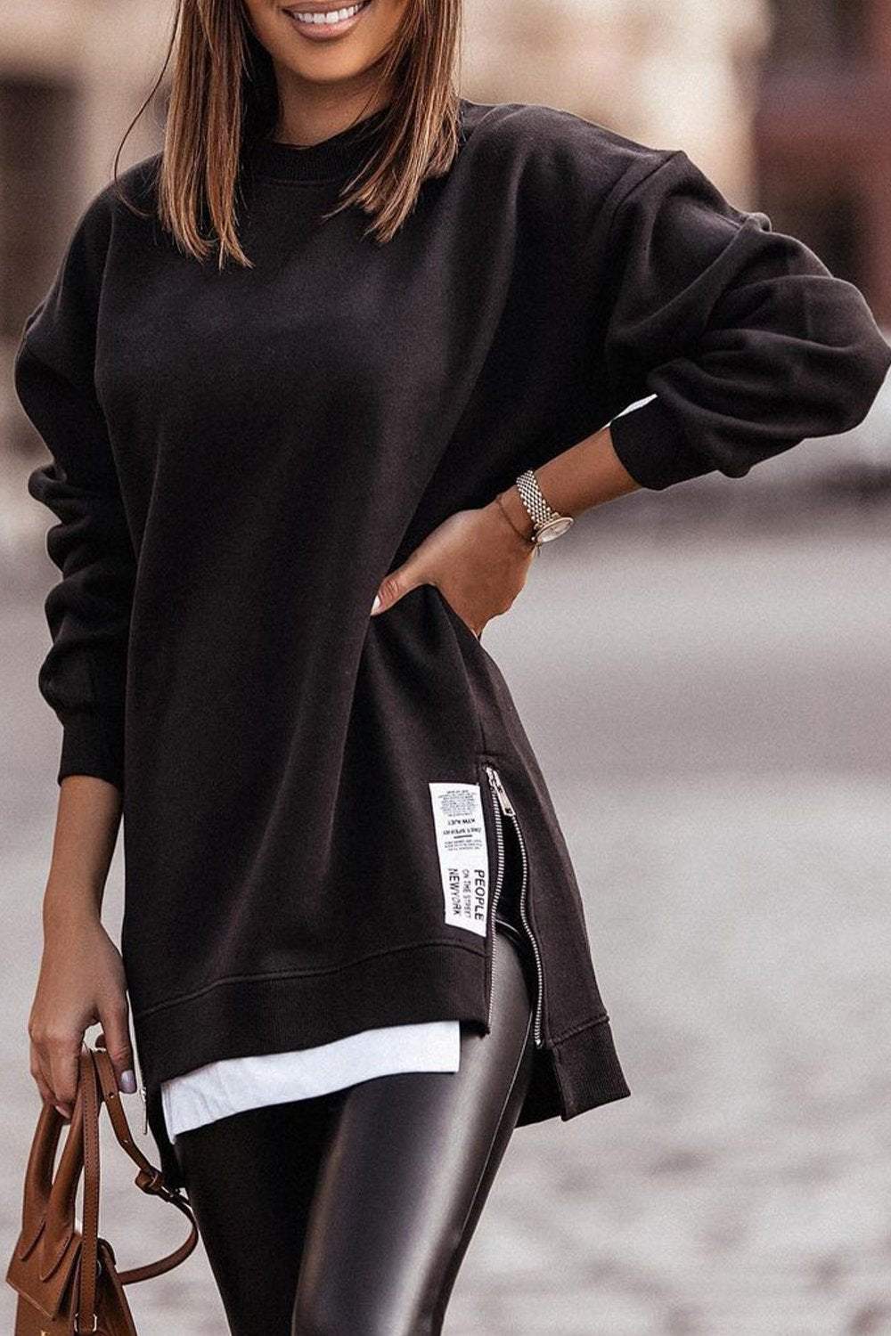 Irregular Fake Two Piece Sweatshirt