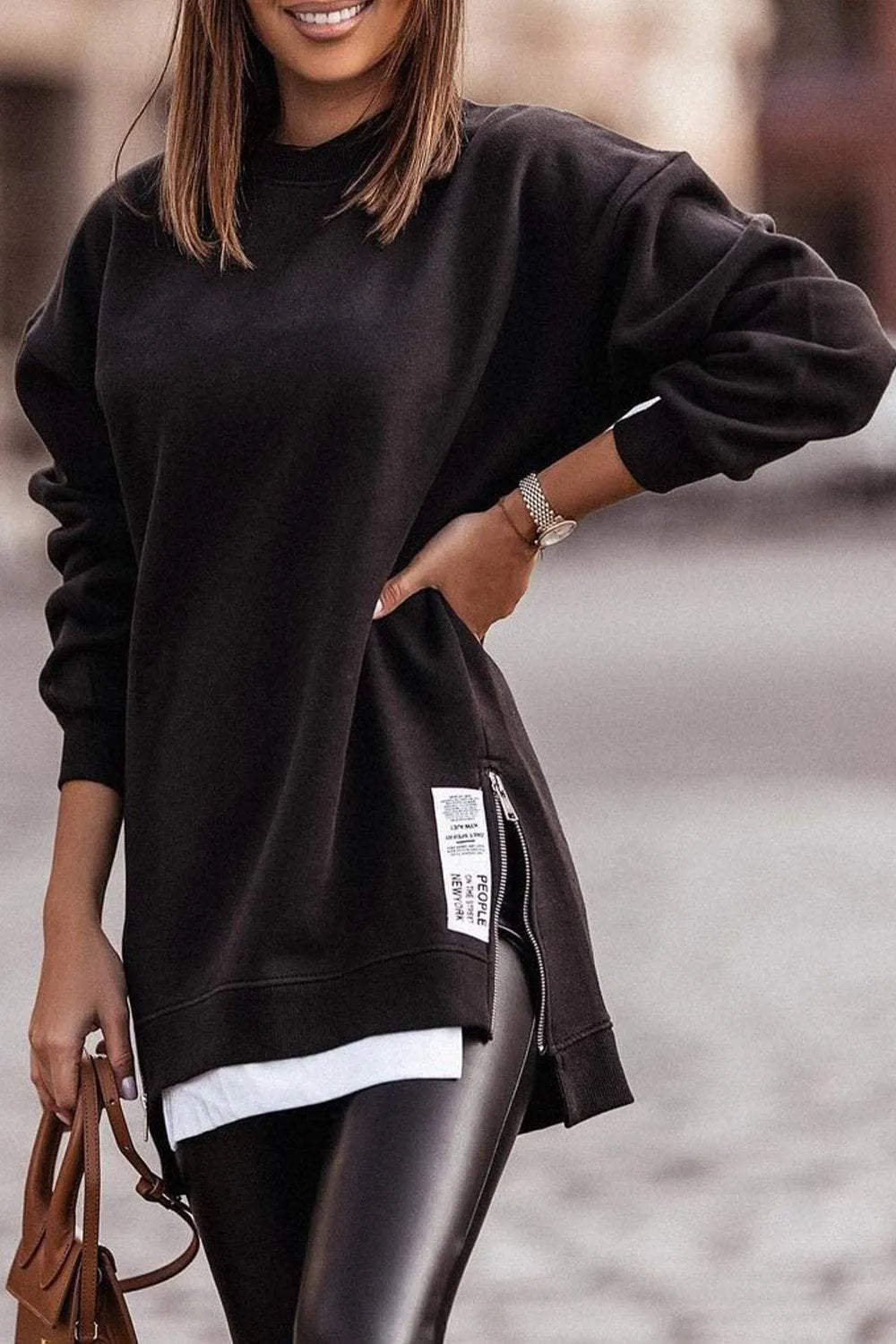Irregular Fake Two Piece Sweatshirt