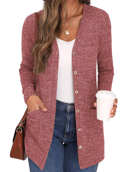 Loose Sleeve Pocket Cardigan Coat for All Occasions