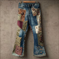 Women's Bohemian-style Patchwork Ethnic Jeans elevenforest