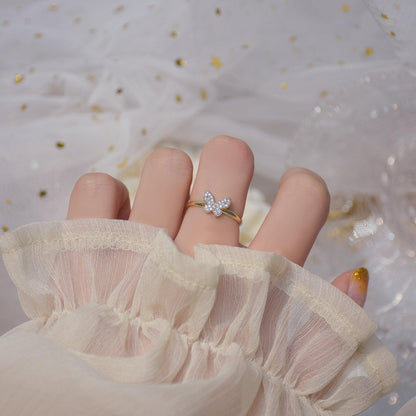 Golden Butterfly Ring