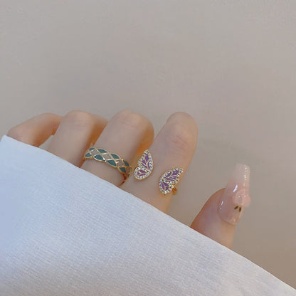 [] Butterfly Ring Set