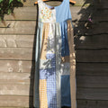 Women's Vintage Floral Patch Pocket Sleeveless Casual Dress elevenforest