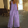 Women's Geometric Art Sleeveless Casual Jumpsuit elevenforest