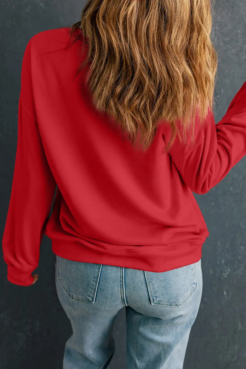 Red Classic Crewneck Sweatshirt