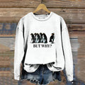 Comstylish Lonely Penguin Walking Nihilist Retro Crew Neck Sweatshirt