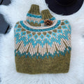 Vintage Icelandic Warm Knitted Jacquard Sweater (Unisex) elevenforest