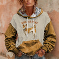 Comstylish Women's Vintage Walk For Peace Print Hoodie