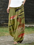 Vintage Ocean Art Pattern Linen Blend Cozy Pants elevenforest
