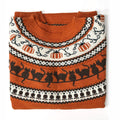 Fall Black Cat Pumpkin Halloween Printed Women's Sweater artswardrobe