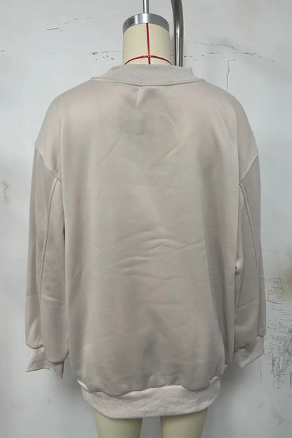 Daily Patchwork V Neck Hoodies