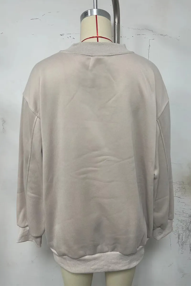 Daily Patchwork V Neck Hoodies