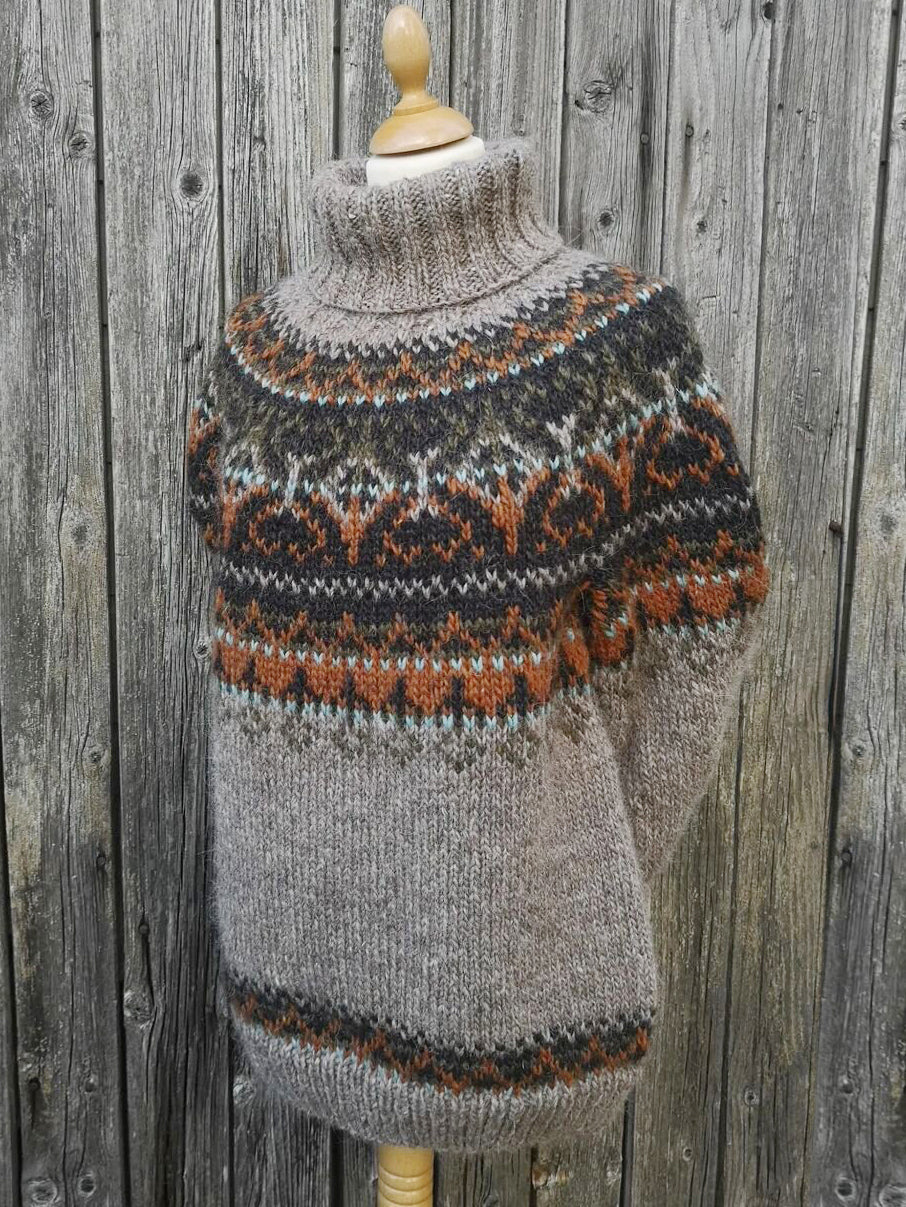 Vintage Fairman Island Jacquard Turtleneck Sweater elevenforest