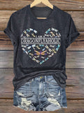 Hippie Art Print Casaul Short Sleeve T-shirt