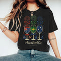 Comstylish Women's Australia Day Print Short Sleeve Casual T-shirt
