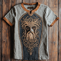 Mens Vintage Viking Odin Rune Celtic Design Shirt elevenforest