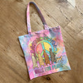 Comstylish Walk For Peace Monks With Aloka Dog Art Print Canvas Bag