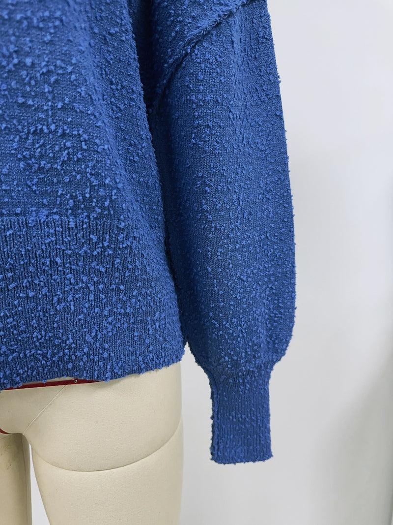Autumn Winter Clothing V Neck Buttons Color Knitted Cardigan Coat Sweater